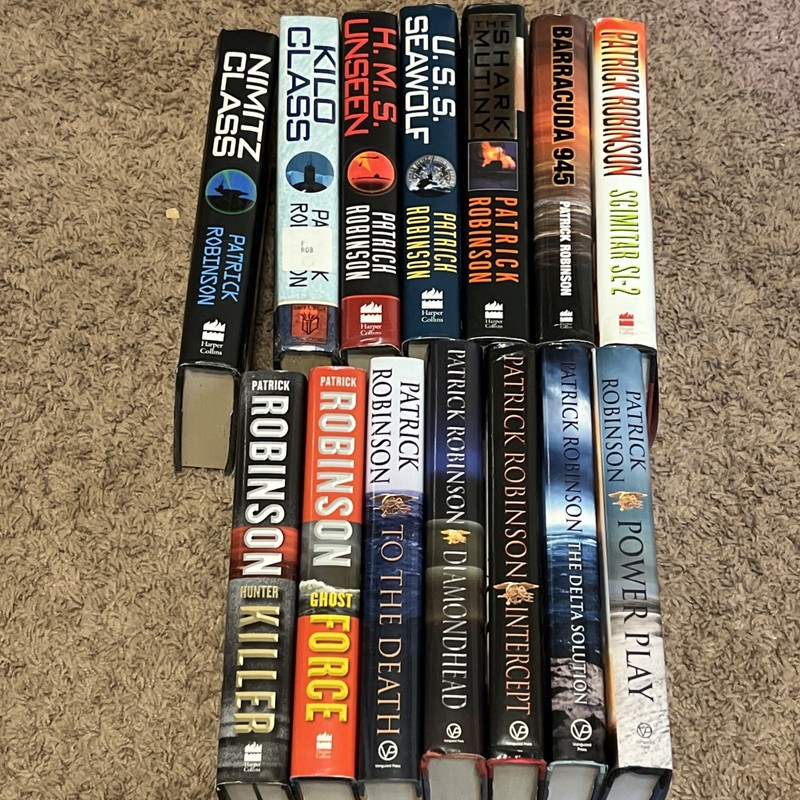 Patrick Robinson 14 Book Lot Nimitz Class to To The Death, All Hardcovers