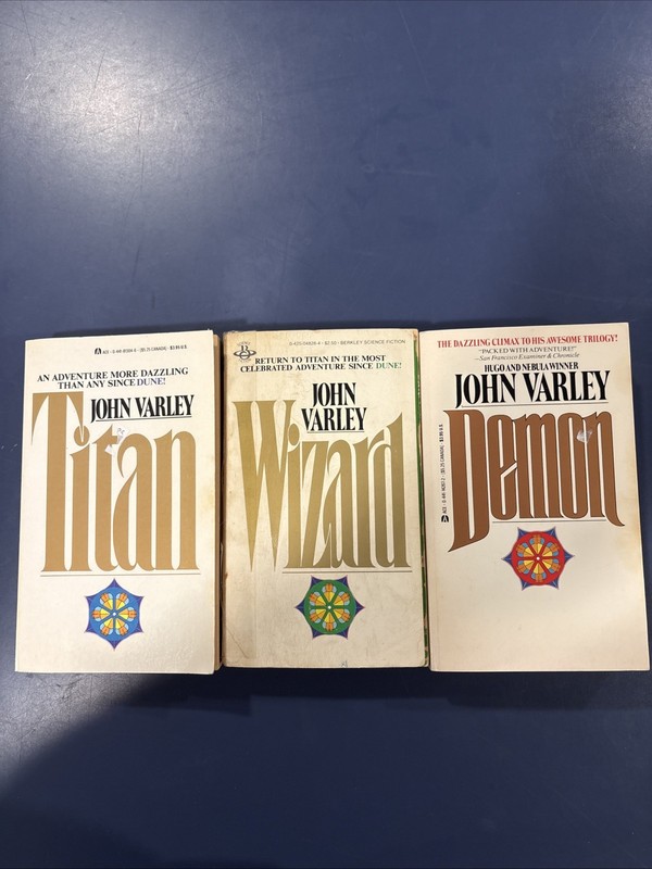 Lot 3 Titan Wizard Demon Complete Gaea Trilogy Series – John Varley SF Paperback