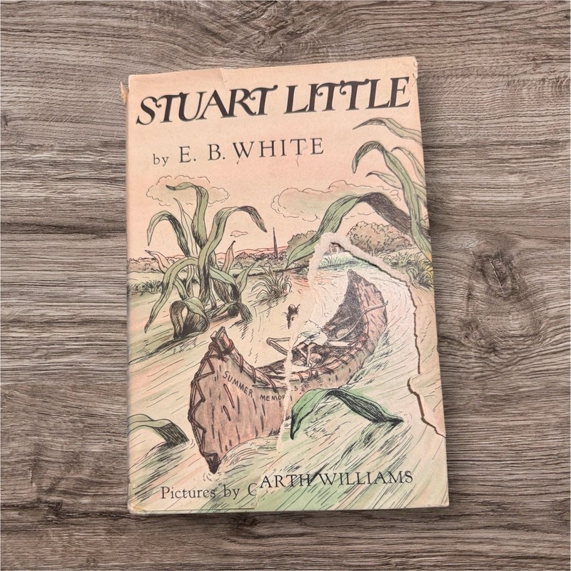 E. B. White Stuart Little Hardcover Illustrated w/ dust jacket 1st Edition 1945