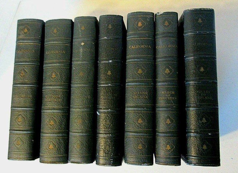 RARE CALIFORNIA SERIES 1929 1ST EDITION 7 VOLUME SET EDITED BY JOHN MCCARTHY