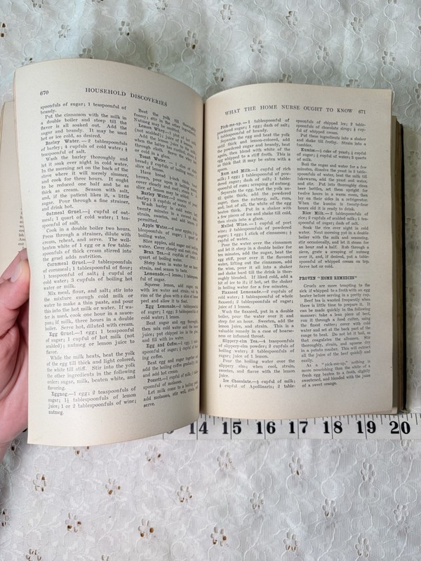 Vintage Encyclopedia Household Discoveries and Mrs. Curtis’s Cook Book 1909 gallery