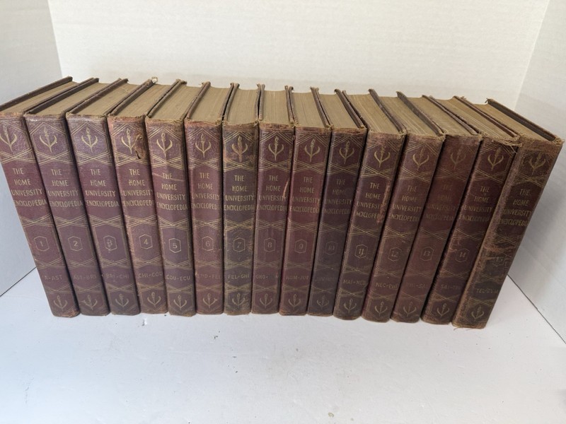 RARE Vintage 15 Volume Set Of The Home University Encyclopedia By C Ralph Taylor