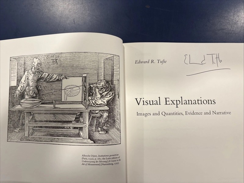 Visual Explanations by Edward R. Tufte hc SIGNED