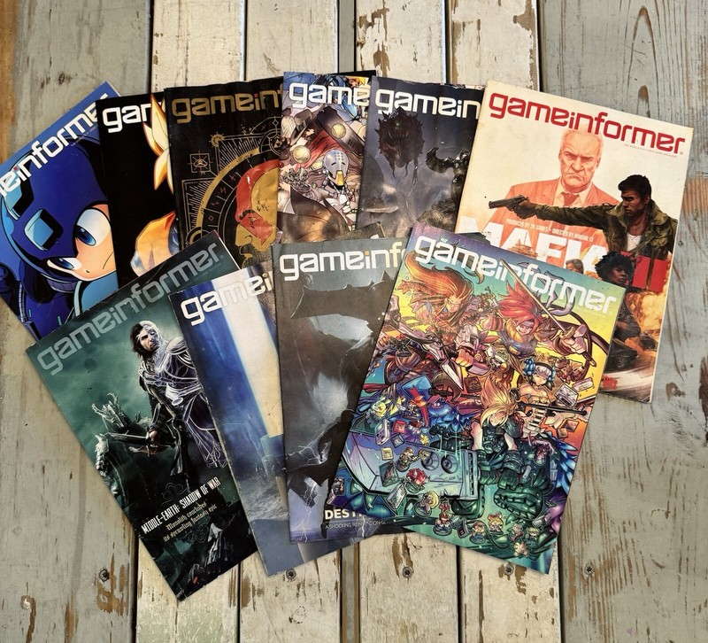 Lot Of (10) GAME INFORMER Magazines 2015/2016/2017/2018 Various Conditions READ