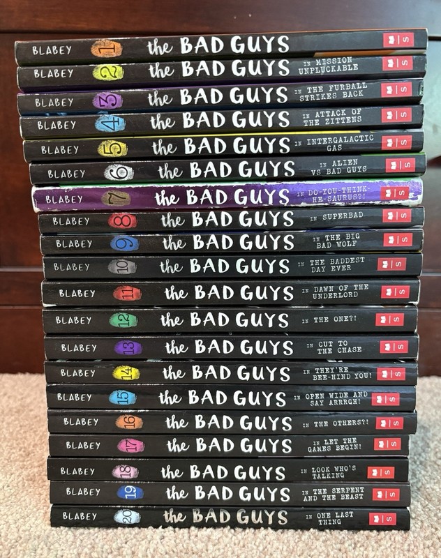 Bad Guys Series Complete Set, Books #1-#20 – Aaron Blabey