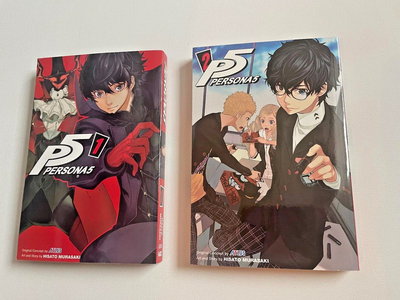 Persona 5 (P5) Volumes 1 & 2 in BRAND NEW Condition by Hisato Murasaki