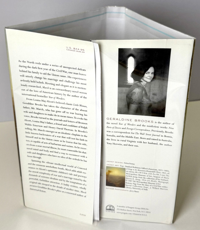 March (Pulitzer) Geraldine Brooks 2005 HCDJ 1st edition 1st printing w Mylar, VG gallery
