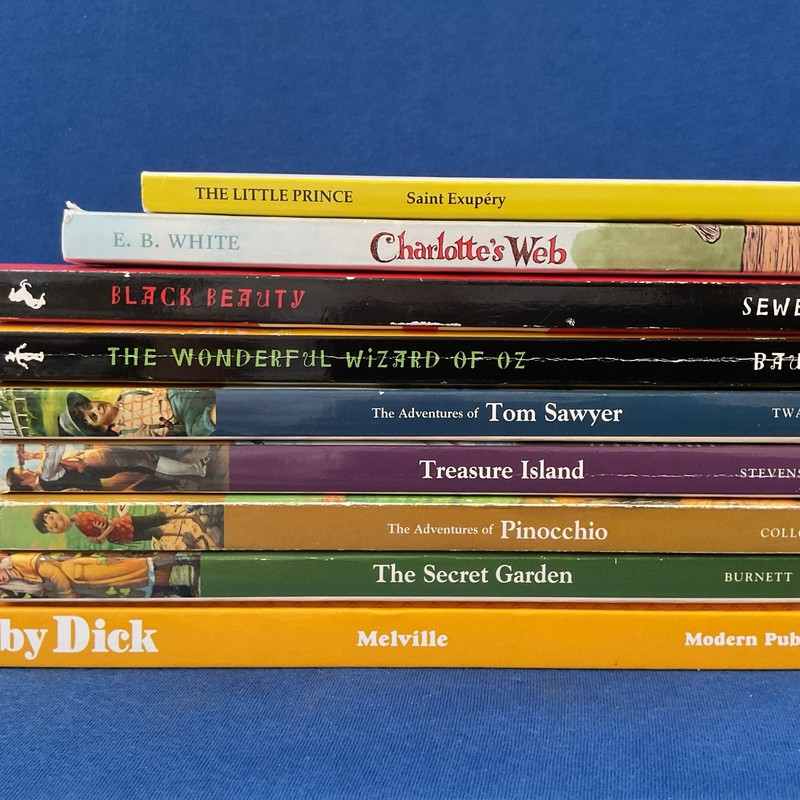 Lot of 9 – Young Readers Classics by Various Authors Paperbacks and 1 HB