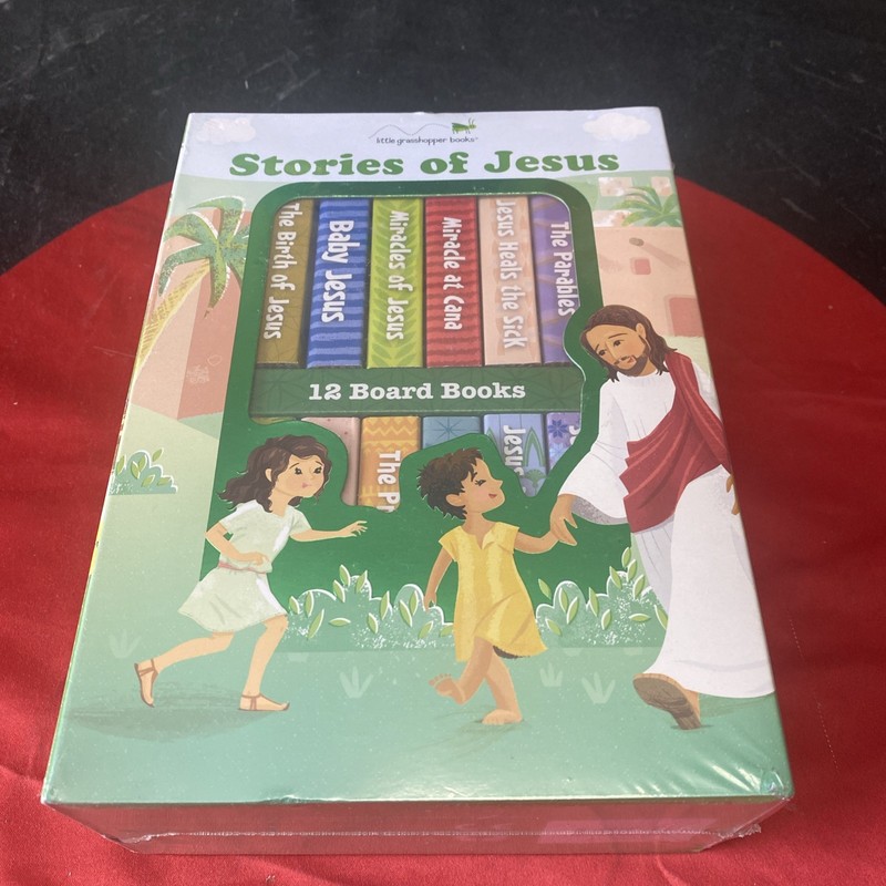 *KIDS* ✝️ Stories Of Jesus 12 Book Box Set (2021) SEALED *GREAT GIFT! 🎁