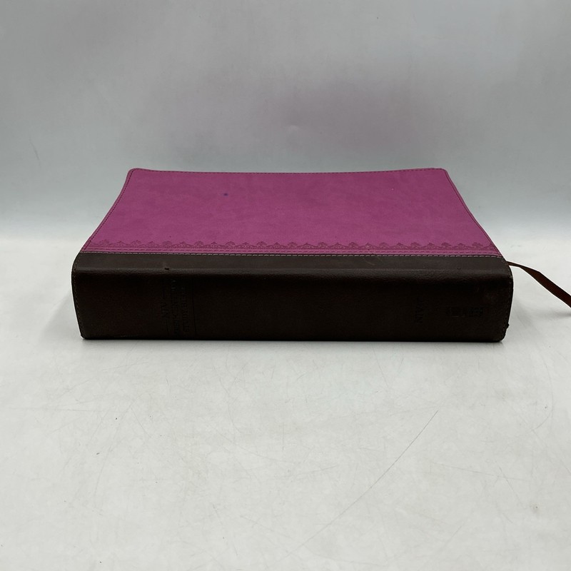 Zondervan NIV First Century Study Bible Dobson Italian Duo Tone Chocolate Orchid gallery