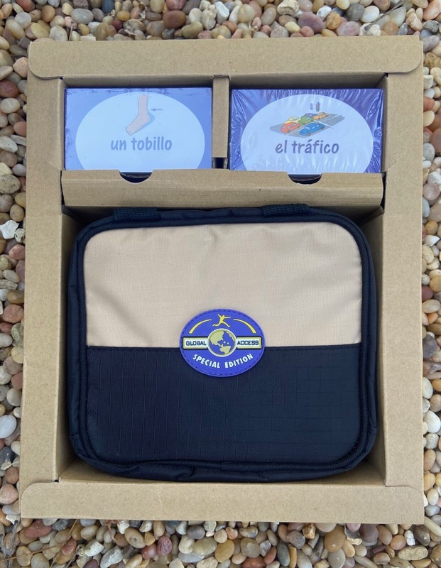 NEW Spanish 20 CD 3 Level Audio Program + Case + Flashcards from Penton Overseas gallery