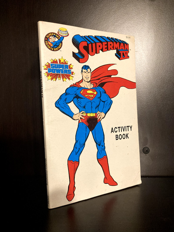 Superman Coloring and Activity Book (1987) Superman’s 50th Birthday