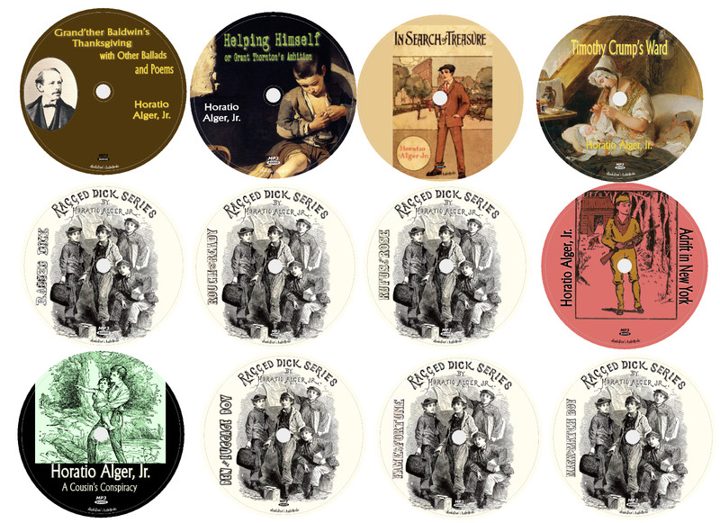 Horatio Alger, Jr. 12 Children’s Adventure Audiobooks in 12 MP3 CDs