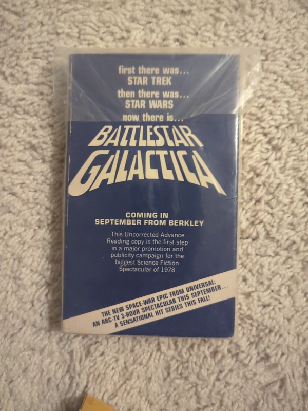 Battlestar Galactica Larson Thurston Advanced Copy VTG Berkley Edition 1978 D19