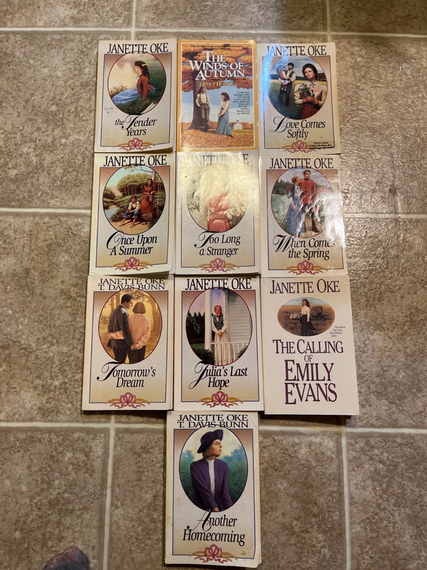 Janette Oke Book Lot, 10 Books, Paperbacks – INCLUDES WINDS OF AUTUMN
