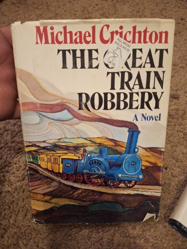 Michael Crichton- 1975- The Great Train Robbery-First Edition