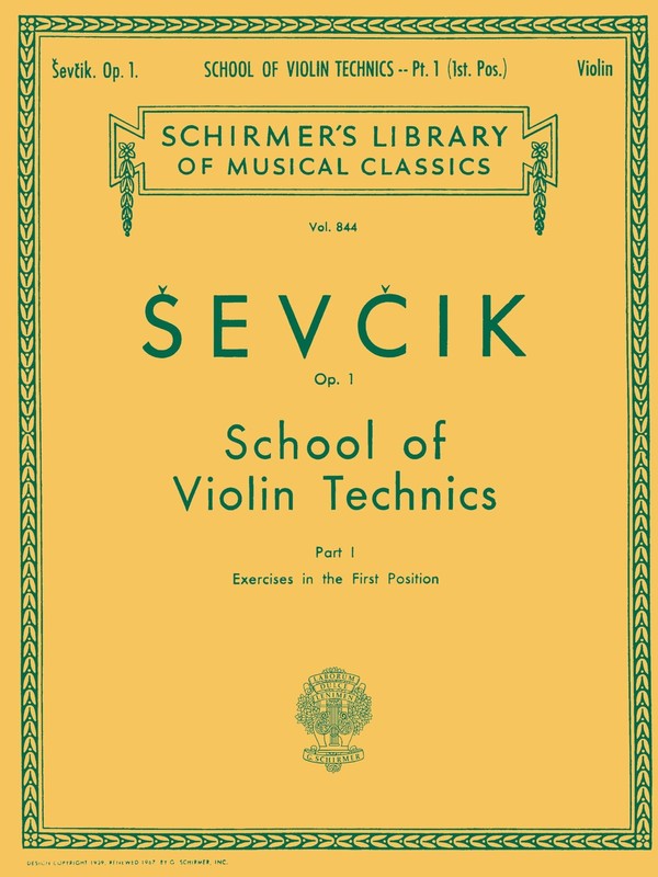 Sevcik – School of Violin Technics, Op. 1 – Book 1 | Violin Method Sheet Musi…