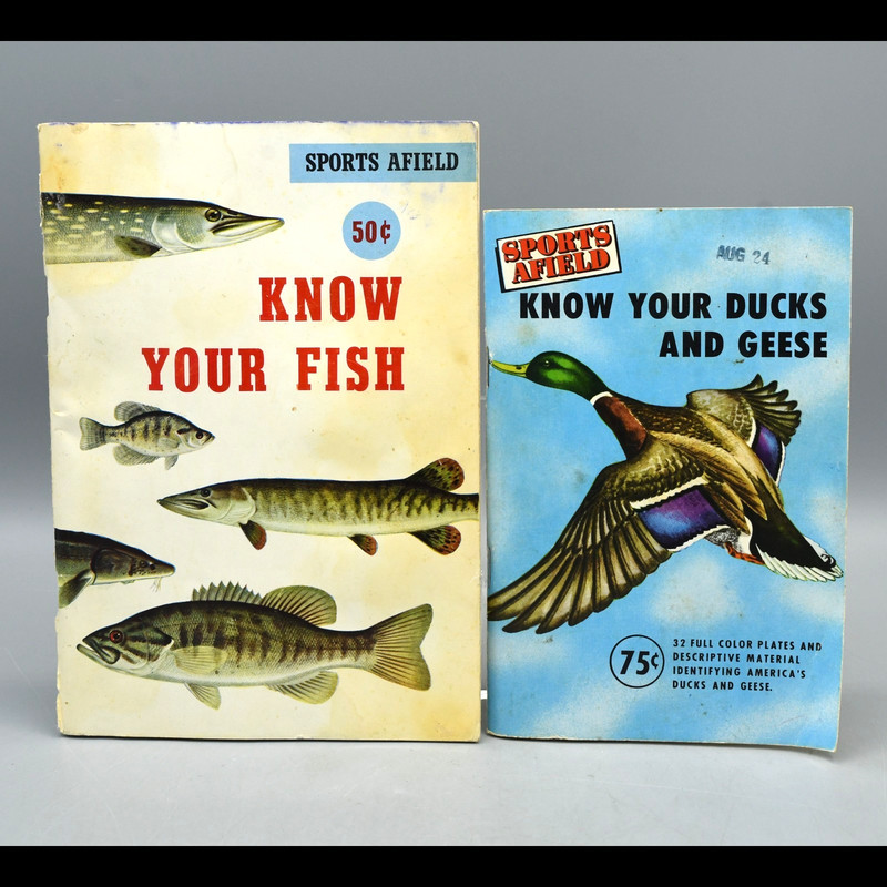 Sports Afield Know Your Fish Ducks Geese Guide Booklet Lot Hunting Conservation