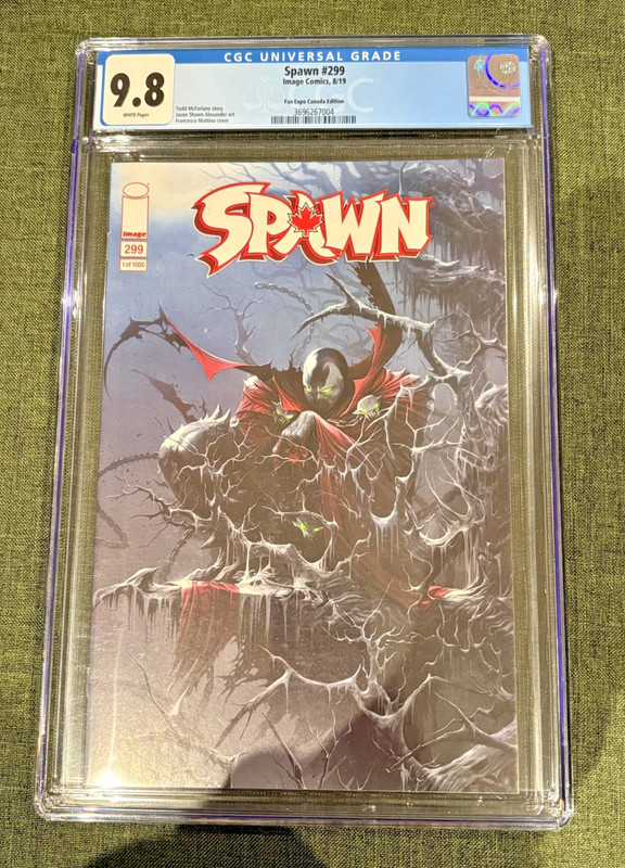 Image Comics Spawn #299 CGC 9.8 Fan Expo Canada Exclusive 2019 White Pgs