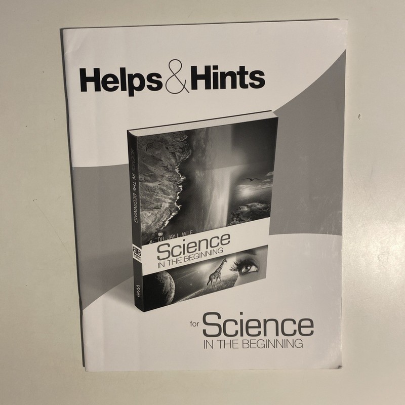 Helps &Hints for Science in The Beginning Paperback Berean Builders No Writing