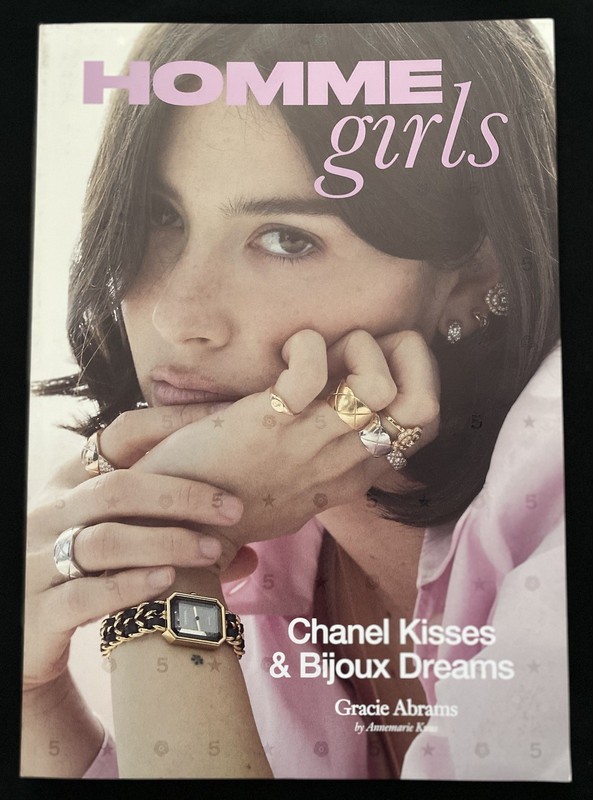 HOMME GIRLS MAGAZINE: GRACIE ABRAMS “CHANEL KISSES & BIJOUX DREAMS” POSTER INCL.