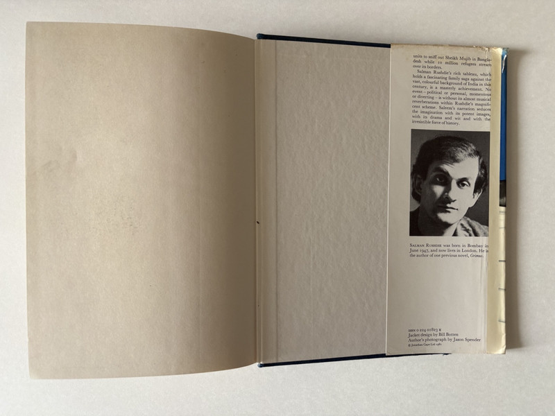 Salman Rushdie / MIDNIGHT'S CHILDREN 1st Edition, 2nd Print (UK) Hardcover -1981 gallery