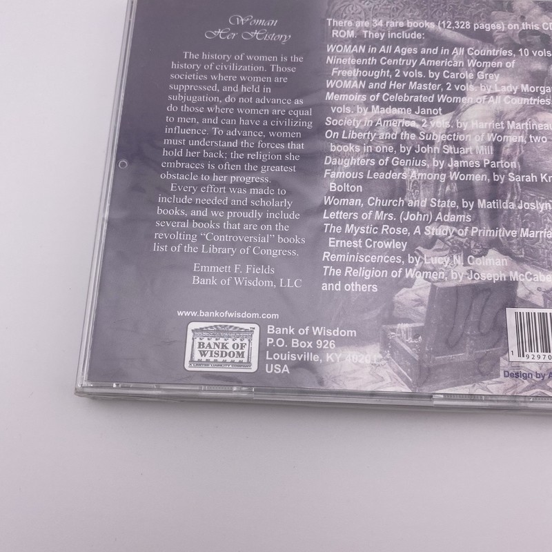 Woman: Her History CD-ROM 34 Rare Books on Women’s Rights, Feminism, PDF Format gallery