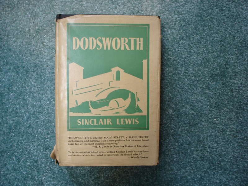 Dodsworth Sinclair Lewis Grosset & Dunlap hardcover 1929 fourth printing w/DJ