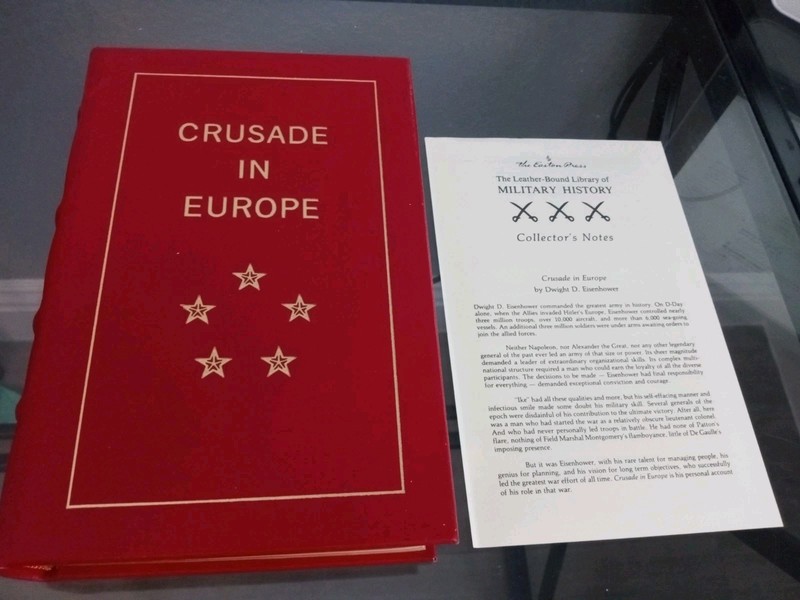 Easton Press Crusade in Europe by Dwight D. Eisenhower Military Lib