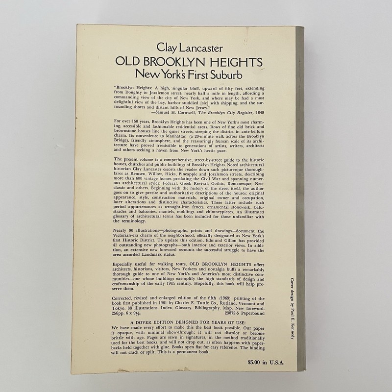 Old Brooklyn Heights : New York's First Suburb by Clay Lancaster 1979 Softcover gallery