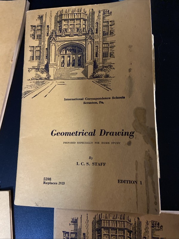 Four Vintage mathematics textbooks International Correspondence Schools (ICS) gallery