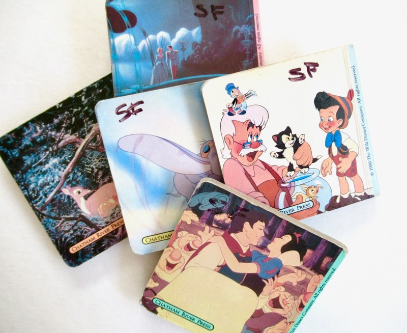 VTG Disney Mini Board Books Lot of 5 1986 Chatham River Press Bambi Cinderella gallery