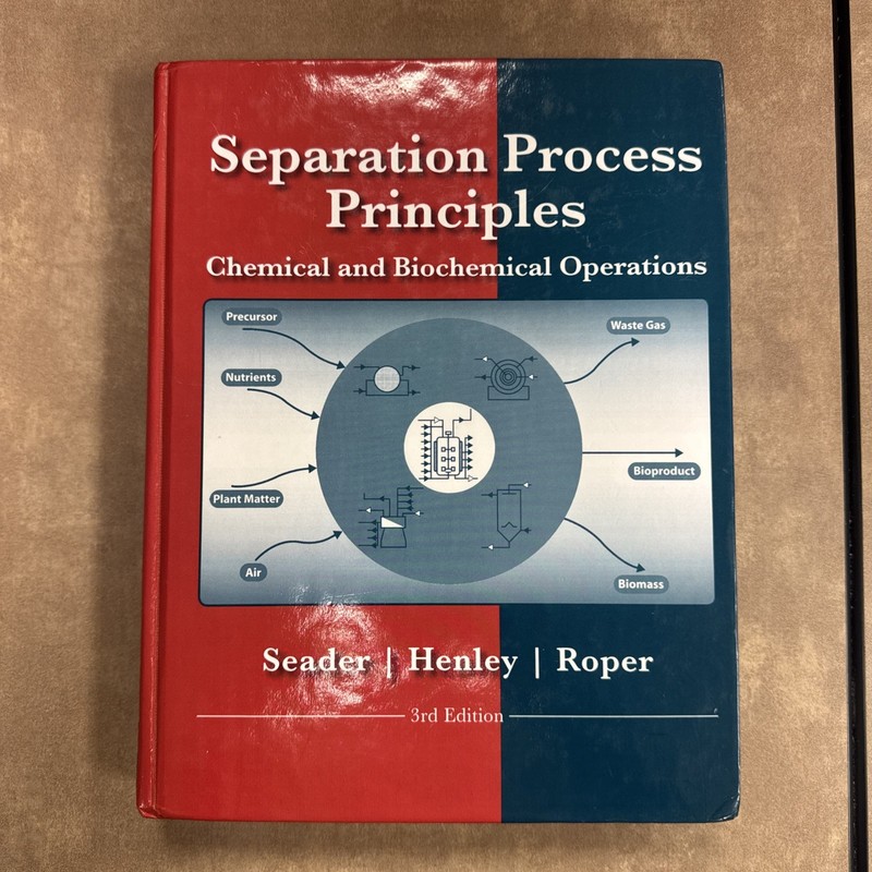 Separation Process Principles Chemical and Biochemical Operations 3rd Ed