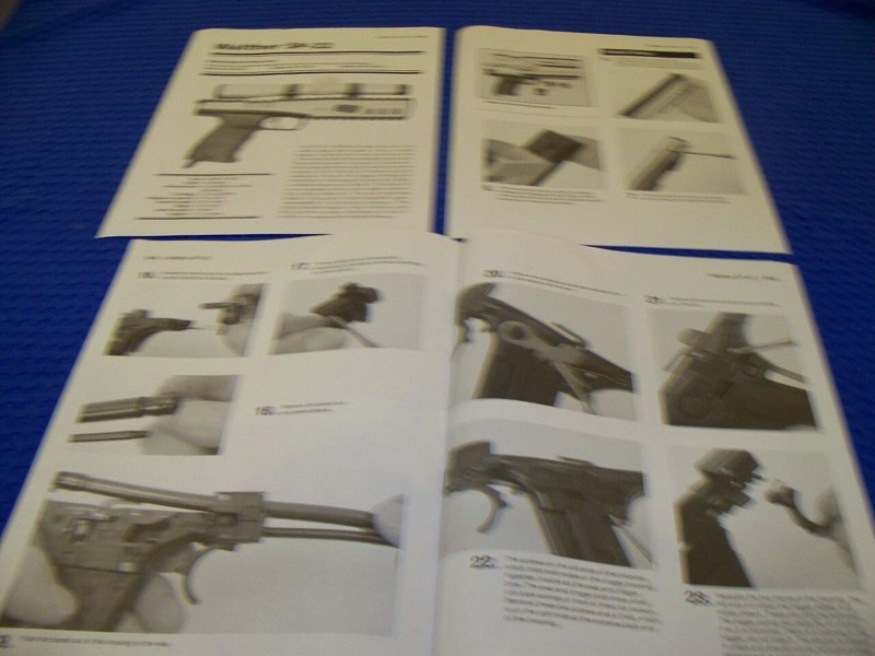 WALTHER SP-22 (.22 LR) FIELD STRIP & ASSEMBLY/SPECS (504HH)