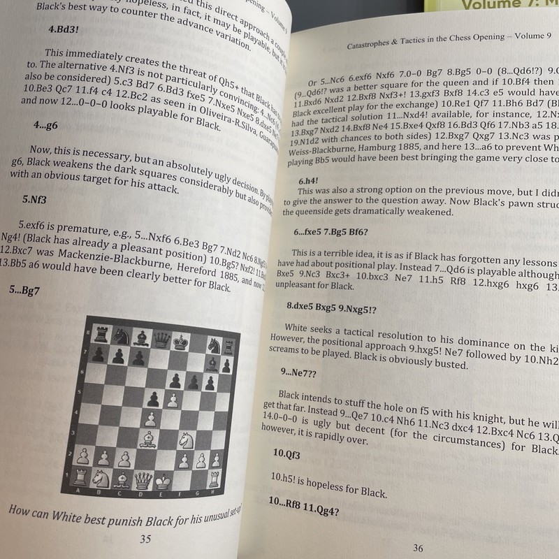 Catastrophes & Tactics in the Chess Opening Vol 7 & 9 Carsten Hansen PB Chess gallery