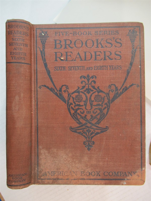 1906 Brooks’s Readers sixth seventh eighth years HC 6×8 448 pages
