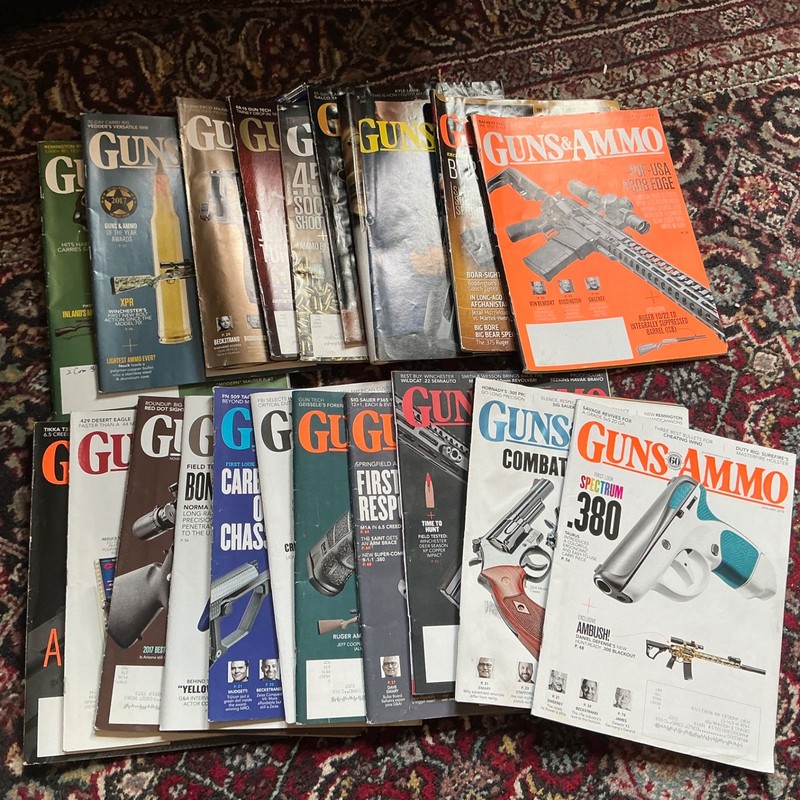 Lot 20 Guns & Ammo Handguns Magazine 2011 thru 2019 2018 2017 2016 2015 2014 mix