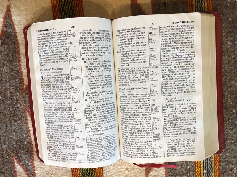 Holy Bible NIV Reference Edition Zondervan Red Letter 1984 Red Bonded Leather gallery