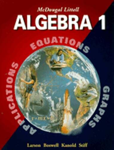 McDougal Littell Algebra 1: Student Edition (C) 2001 2001 by McDougal Littel