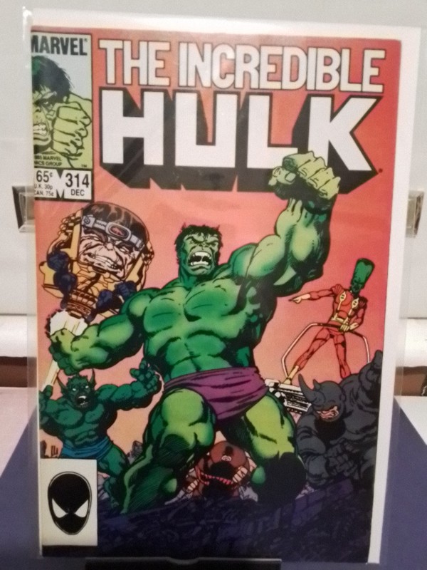 Marvel Comics The Incredible Hulk Issue 314 December 1985 Vintage Comic Book VGC
