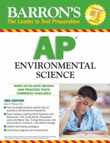 Barron’s AP Environmental Science – Paperback, by Thorpe M.S. Gary – Very Good