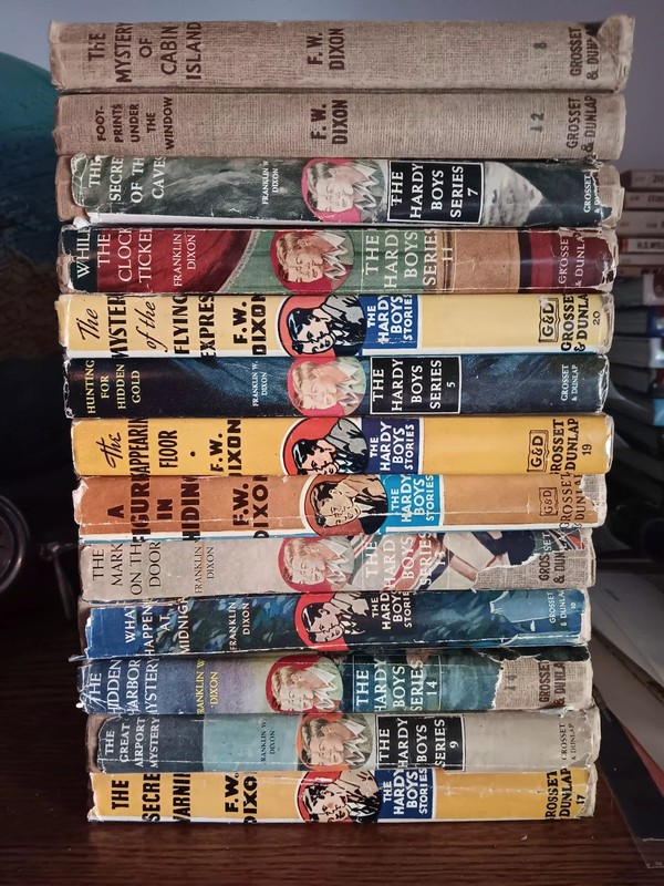 13 Vintage Hardy Boy Books