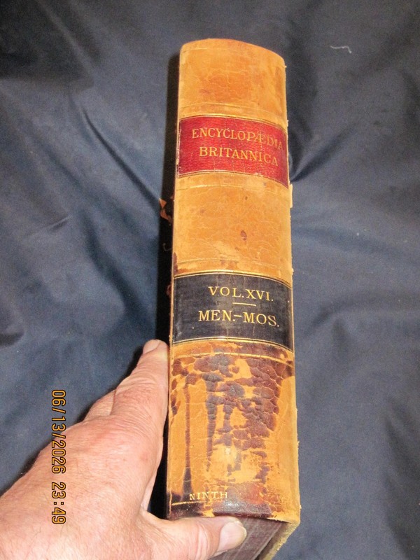 1878 Encyclopedia Britannica Dictionary Vol 16th 9th Edition