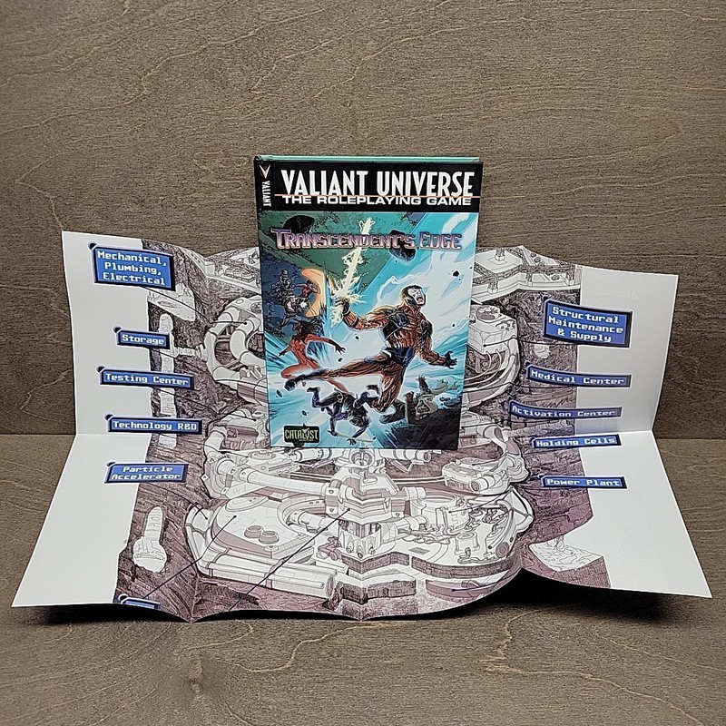 Valiant Universe The Roleplaying Game Transcendent’s Edge RPG Gaming Book w/ MAP