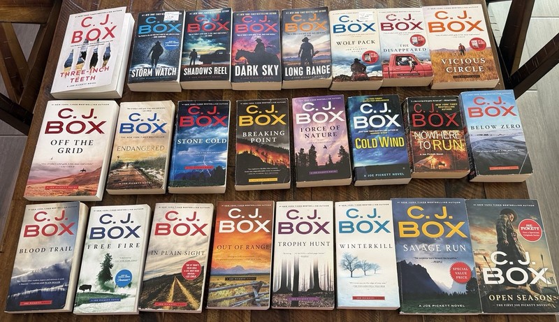 CJ Box Book Lot of 24 Joe Pickett Paperback No Duplicates