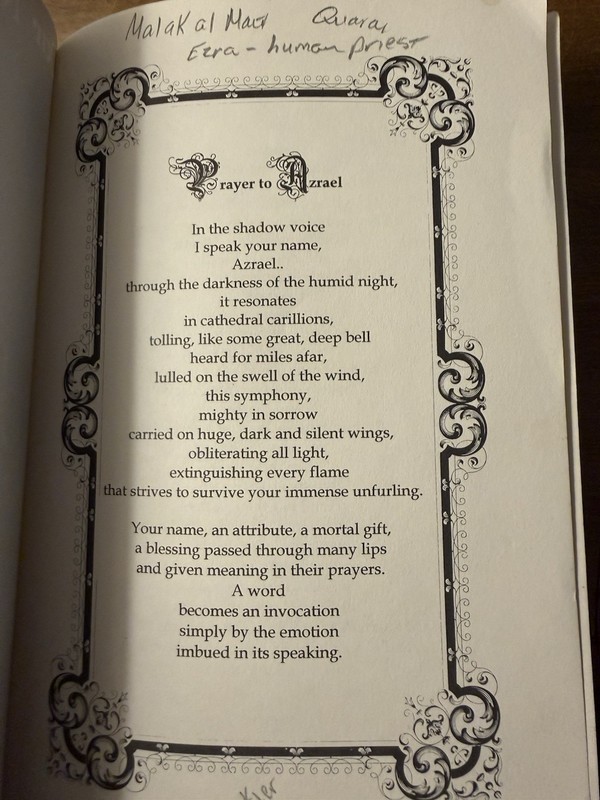 Our Name Is Melancholy Leilah Wendell 2002 Occult Azrael 4th Ed gallery