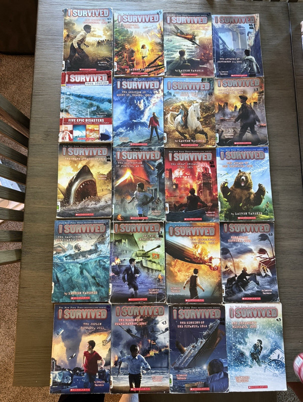 Lauren Tarshis I Survived Paperback Book Lot Multiple Volumes Ages 9-12