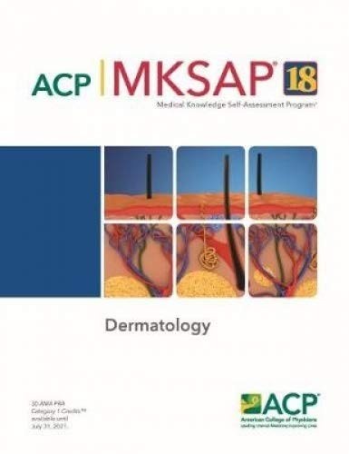MKSAP® 18 Dermatology – Bryan Anderson (editor) – Very Good – See condition…