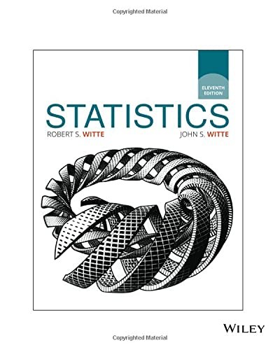 Statistics, 11th Edition, Witte, Robert S.