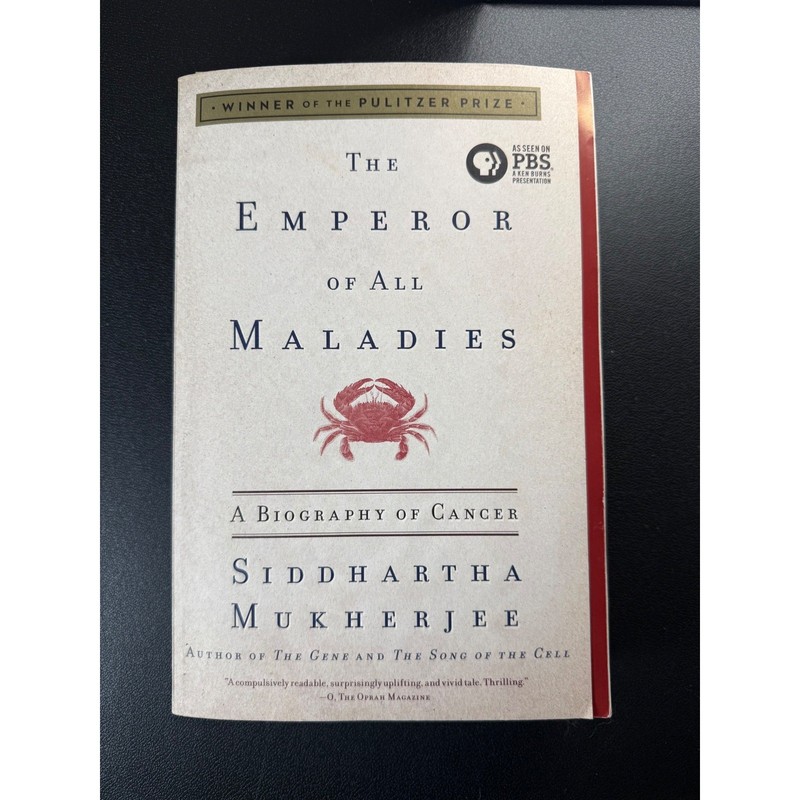 The Emperor of All Maladies Siddhartha Mukherjee Cancer Biography Paperback Book